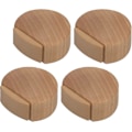 Miniatyrbilde 1 av 5: Selvklebende Dørstopper - Dørstopper i Tre for Gulv og Parkett - Selvklebende Dørstopper - Diskret og Elegant Dørstopper - Sett med 4 (bøk)