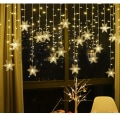 Pikkukuva 2 / 5: Lämmin Valkoinen LED Lumivyöhyke Valot 2m*1m 8 Tilaa 5V USB Jouluvalot