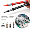 Miniatyrbilde 4 av 5: 22 stk. multimeter testledningssett, testledninger med bakprober, multimeterprober, testledninger med krokodilleklemmer, prober