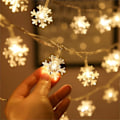 Miniatyrbillede 7 af 8: #LED-snefnug lyskæde LED-snefnug lyskæde, vinter jul, skaber en hyggelig atmosfære#