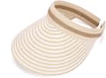 Sommerhat til kvinder Bredbremmet beige stråhat til stranden