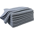 Miniatyrbillede 1 af 5: #(Grå 30x30 cm) 8 Ultra Premium Mikrofiber Køkkenhåndklæder - Hånd/Opvask - Honningkamstof#