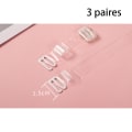 Miniatyrbilde 2 av 5: 3 par (transparent 1,2 cm) Usynlige gjennomsiktige bh-stropper Rep