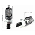 Miniatyrbild 4 av 5: 4st/förpackning LED Blinkers Mini Rökfärgad Lins Blinkers Fram Bak Motorcykellampa, 11