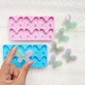 Miniatyrbillede 2 af 5: 3 stk. Silikoneforme til Resin Shamrock Silikoneforme Sommerfugl Øreringeforme