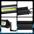 Miniatyrbilde 3 av 5: 2-delt bil LED arbeidslys COB 9W mini liten enkel rad refi