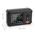 Miniatyrbilde 4 av 5: #Luftkvalitetsmonitor - Multifunksjonell PM2.5/PM10 Luftgassdetektor - Luftkvalitetsdetektor for hjem, kontor og rom#