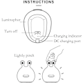 Miniatyrbillede 4 af 5: /#/Hjem Natlys til Børn USB Genopladelige Lamper, ABS+PC Senge/#/