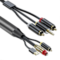 Miniatyrbillede 1 af 5: Digital til analog lydkonverteringskabel, digital SPDIF/optisk & koaksial til analog L/R RCA lydkabel til //TV