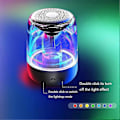 Pikkukuva 5 / 5: Kannettava Bluetooth-kaiutin, 5.0, 1000 mAh akku, 5 tunnin toistoaika, 5 W korkea suorituskyky, TWS langaton, LED-valot, valkoinen