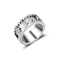 Miniatyrbillede 1 af 3: Roterende Gear Ring Rustfrit Stål Maskineri Vind Designer Dekompressionsring 7