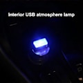 Miniatyrbilde 3 av 5: USB Ambient Light Universal Dekorativ Mini Auto Innvendig Plug-in LED Neon Ambient Lampe for Bil