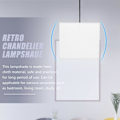 Miniatyrbillede 4 af 5: Rektangulær stof lampeskærm til husholdningsbordlampe, hotel hængelampe skærm udskiftning