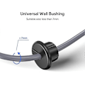 Miniatyrbilde 2 av 5: Starlink Dishy Ethernet-kabel Veggfeste Kabelgjennomføring, 1 tommes Vegghull, Starlink Ethernet-kabelgjennomføring for Møbelhull (Svart, 2 stk)