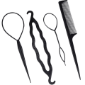 Pikkukuva 5 / 6: #11 osainen hiuslisävarusteiden setti hiusten punontakiti naisille, sisältää Topsy Hair Tail -työkalut, ranskalaiset satojalka-punokset#