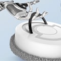 Miniatyrbild 4 av 5: Robotdammsugare Handsfree Dubbelanvändning ABS Automatisk Roterande Mopprengörare för Skräp