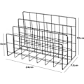 Miniatyrbilde 5 av 5: /#/Metallstasjonær oppbevaringsstativ med 3 rom, metallstativ kan/#/
