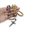 Pikkukuva 5 / 5: Puhelmi Rosary -kaulakoru, Pyhän Benedictuksen mitali ja katolinen risti