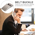 Miniatyrbilde 2 av 4: 1 stk. Mote Herre Business Legering Automatisk Spenne Unike Herre Plakett Belte Spenner for Belte (Sølv)