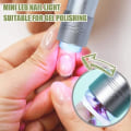Miniatyrbilde 3 av 5: Mini Negle tørkelampe, UV Hånd med Silikon Gele Bufferhode, f