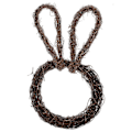 Miniatyrbillede 1 af 2: Kaninformet Guirlande Rattan Håndlavet DIY Rattan DIY Påske Rattan Krans