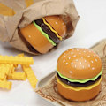 Miniatyrbillede 4 af 5: Lysende Burgerlampe, Sød Hamburger Bordlampe med Justerbar Hals, Dæmpbar LED Natlampe & Sengelampe