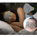 Miniatyrbilde 5 av 5: Grå sovemaske - Sovemaske for menn og kvinner, anti-lys søvn
