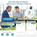 Miniatyrbild 4 av 5: Bluetooth Termometer Hygrometer, Mini Inomhus Termometer med App, Datalagring, Temperaturövervakningssensor, Ansluten Termometer för Hem, Kontor,