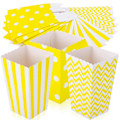 Pikkukuva 2 / 2: 48 kpl Popcorn-laatikot Kuvioitu Popcorn-kotelot Paperiset Popcorn-laatikot Ranskanperunalaatikot