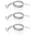 Miniatyrbillede 1 af 5: Rustfri stålkabel, 3 stk. justerbare wirer 2m x 1,5mm justerbar hængende wire wire hængende ramme til tøj lys fotos