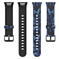 Miniatyrbillede 5 af 5: Til Xiaomi Mi Band 7 Pro Sportsarmbånd Blødt Silikone Mønsterprint Udskiftningsarmbånd, Standardstørrelse - Leopardprint