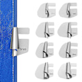 Miniatyrbillede 1 af 2: 1 Sæt Rullede Fals Fod Trykfod Symaskine Fals Guide Sy Trykfod Binder Fals Rulle Symaskine Dele