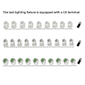 Miniatyrbilde 3 av 5: 4 stk. DMX512 Terminator 120 Ohm XLR 3-pinners for DMX512 scenebelysning, bevegelig lys, Par-lys