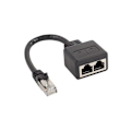Miniatyrbillede 1 af 3: RJ45 Splitter Adapter, 1 til 2 Port RJ45 Netværks Ethernet Adapter Splitter, CAT8 Netværkskabel Splitter Adapter til Hjemmekontor