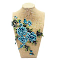 Miniatyrbild 2 av 3: Vattenlösliga Tredimensionella Blommor Kläder Tyg Applikation Cheongsam Dekoration Patch Sömnadsmärken Klädtillbehör Patch Applikationer Jeans Kjol