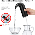 Miniatyrbillede 5 af 5: *Elektrisk Vinlufter En-Touch Bærbar Vin Karaffel Multi-Smar*