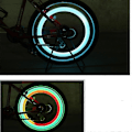 Miniatyrbilde 3 av 5: LED Sykkel Felg Dekk Hjul Eike String Stripe Sykkel Blinklys
