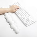 Miniatyrbild 3 av 3: Blått tangentbord handledsstöd i memory foam, tangentbordsmoln handledsstöd, tangentbordsmatta med handledsstöd 2-delars set