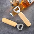 Miniatyrbillede 5 af 5: 8 Stykker Træhåndtag Ølbååbner, Flaskeåbner med Træ