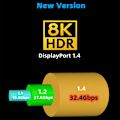 Miniatyrbillede 3 af 5: #Dp1.4 8k 60hz Ultra Hd Displayport Han til Han Kompatibel Comput#