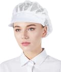 3-pack Mesh Kockmössor - Vit, Unisex Köksmössor med Mesh, W