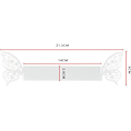 Miniatyrbilde 3 av 5: 50 x Butterfly Serviettringer, Perlemorsring Serviettpapir, for Bryllup