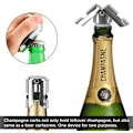 Miniatyrbillede 1 af 5: Guld-Champagneprop, 6 stk. Rustfrit Stål Champagneprop K
