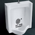 Pikkukuva 3 / 5: Tarrat, Hauska Seinätarra WC:lle, Kylpyhuoneelle, Keittiölle, PVC, 1 Väri