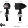 Pikkukuva 4 / 5: /#/12V LED-moottoripyörän vilkut, 2 kpl Mini-vilkkuvalot/#/