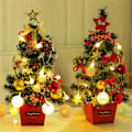 Miniatyrbild 2 av 5: Farfi 1 Set Led Vackert Handgjort Mini Julgran Estetisk Elegant Pvc Julgransmodell För Hemmet12