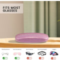 Miniatyrbillede 1 af 5: 2 stk. Pink og Hvid Glitter Hårdskal Brilleetui, Porta