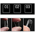 Miniatyrbillede 2 af 5: #Halvmat fuld neglepatch, 240 stk. falske neglepatch#