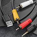 Miniatyrbild 5 av 5: Koaxial till 3,5 mm ljudomvandlare HiFi-design Brusreducering Plug and Play Anti-interferens SPDIF till Lotus Koaxial ljuddekoder