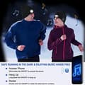 #Bluetooth strikket hue, udendørs lyshue, led lys, musik, sort#